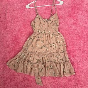 Pink floral dress